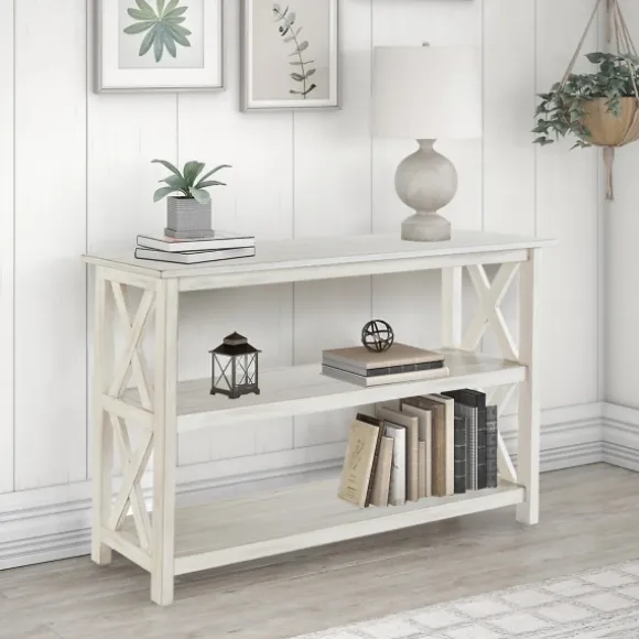 Kirkland's Home Console Tables-Antique Washed Wood Console Table