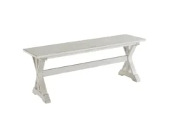 Kirkland's Home Benches & Ottomans-Antique Washed Wood Dining Bench