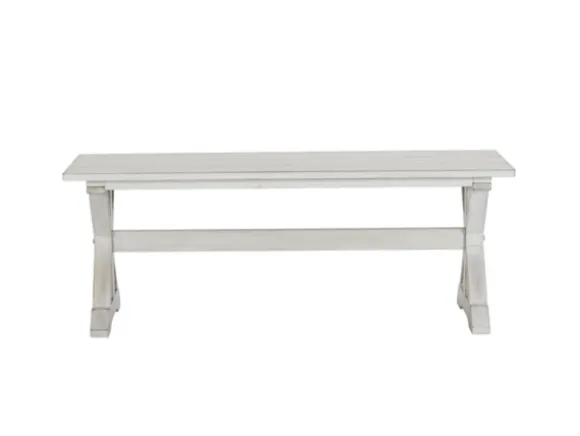 Kirkland's Home Benches & Ottomans-Antique Washed Wood Dining Bench