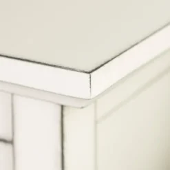 Kirkland's Home Console Tables-Antique White Wood Tv Stand Console Table