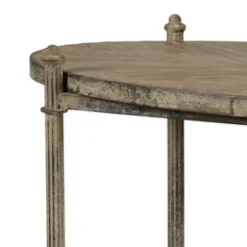 Kirkland's Home Kitchen Islands & Bar Carts-Antique Wood And Metal Bar Cart