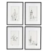 Kirkland's Home Framed Art-Architectural Drawings Framed Art Prints, Set Of 4