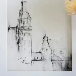 Kirkland's Home Framed Art-Architectural Drawings Framed Art Prints, Set Of 4