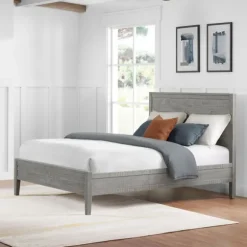Kirkland's Home Beds & Headboards-Arden Wood Panel Queen Bed