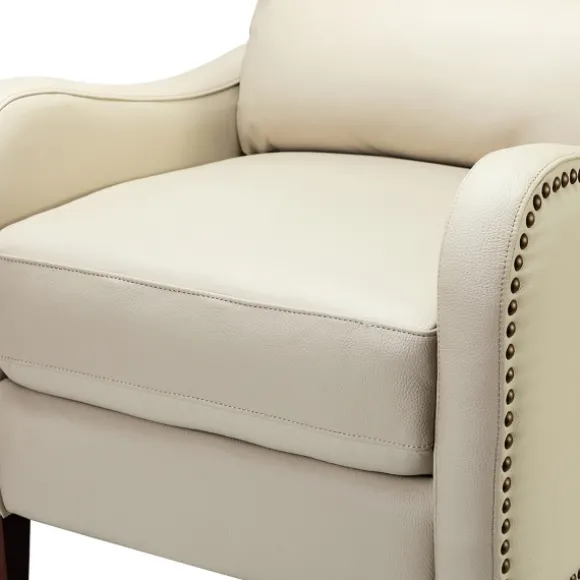 Kirkland's Home Accent Chairs-Arturo Leather Wingback Recliner