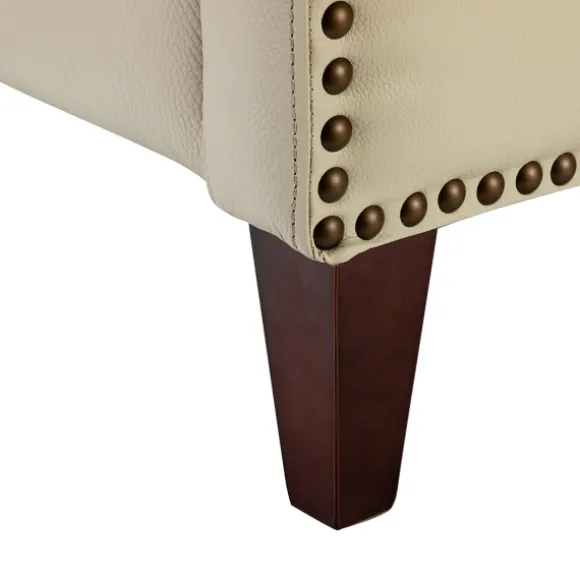 Kirkland's Home Accent Chairs-Arturo Leather Wingback Recliner