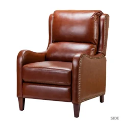 Kirkland's Home Accent Chairs-Arturo Leather Wingback Recliner