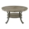 Kirkland's Home Coffee Tables-Ash Round Nailhead Coffee Table