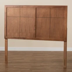 Kirkland's Home Beds & Headboards-Ash Walnut Wood Panel Full Headboard