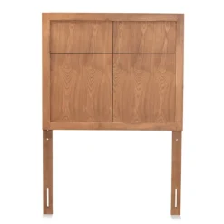 Kirkland's Home Beds & Headboards-Ash Walnut Wood Panel Twin Headboard