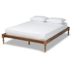 Kirkland's Home Beds & Headboards-Ash Walnut Wood Platform Queen Bed