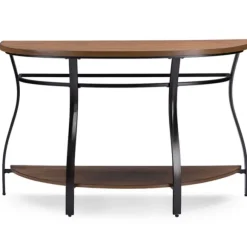 Kirkland's Home Console Tables-Ashlie Curved 2-Tier Console Table