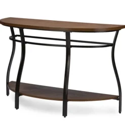 Kirkland's Home Console Tables-Ashlie Curved 2-Tier Console Table