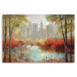 Kirkland's Home Canvas Art-Autumn In The City Canvas Art Print, 60X40 In.