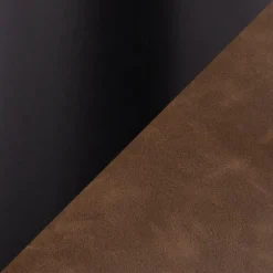 Kirkland's Home Accent Chairs-Axel Espresso Leather Industrial Accent Chair