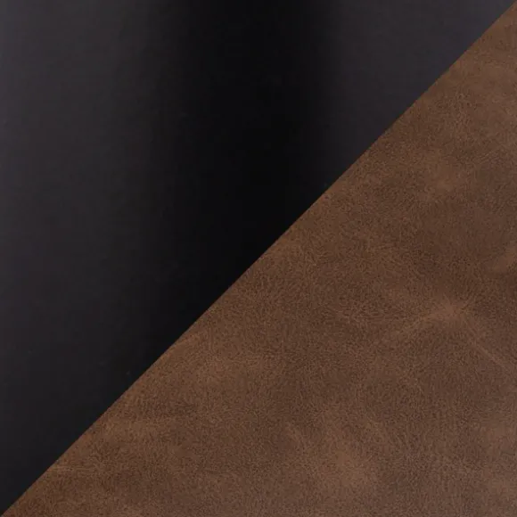 Kirkland's Home Accent Chairs-Axel Espresso Leather Industrial Accent Chair