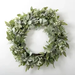 Kirkland's Home Wreaths-Baby'S Breath And Ery Wreath