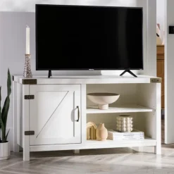 Kirkland's Home Tv Stands & Media Consoles-Barn Door Console Tv Stand