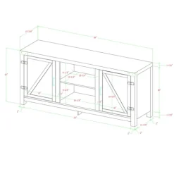 Kirkland's Home Tv Stands & Media Consoles-Barnwood Barn Doors Tv Stand