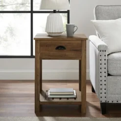 Kirkland's Home Accent & End Tables-Barnwood Country Accent Table