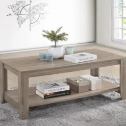 Kirkland's Home Coffee Tables-Barrett Gray Coffee Table