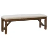 Kirkland's Home Benches & Ottomans-Basketweave Upholstered Wood Bench