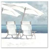 Kirkland's Home Canvas Art-Beach Chairs And Umbrella Coastal Canvas Art Print