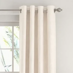 Kirkland's Home Curtains & Drapes-Beige Blackout Curtains, 84 In.
