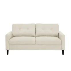 Kirkland's Home Sofas & Loveseats-Beige Button Tufted Sofa