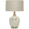 Kirkland's Home Table Lamps-Beige Marbled Mercury Glass Table Lamp