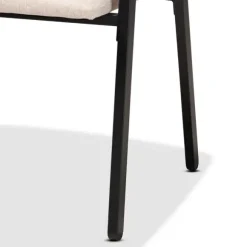 Kirkland's Home Dining Tables-Beige Upholstered Metal Frame 5-Pc. Dining Set