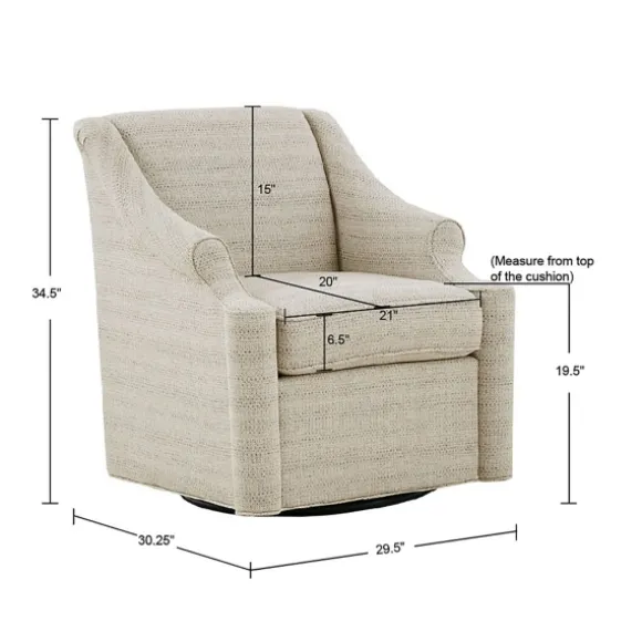 Kirkland's Home Accent Chairs-Benton Swivel Glider Accent Chair