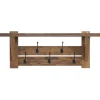Kirkland's Home Hooks-Beth Acacia Wood Wall Shelf With Hooks