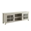 Kirkland's Home Tv Stands & Media Consoles-Birch Wood And Glass Door Tv Stand