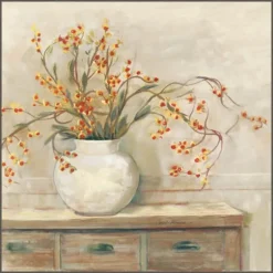Kirkland's Home Canvas Art-Bittersweet Bouquet Framed Canvas Art Print