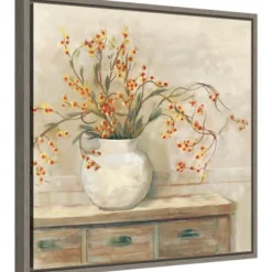 Kirkland's Home Canvas Art-Bittersweet Bouquet Framed Canvas Art Print