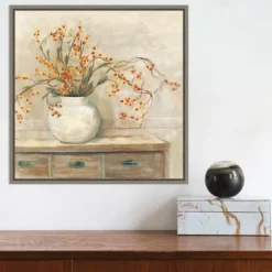 Kirkland's Home Canvas Art-Bittersweet Bouquet Framed Canvas Art Print