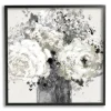 Kirkland's Home Canvas Art-Black And Cream Abstract Floral Canvas Art Print