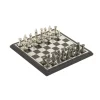 Kirkland's Home Statues & Figurines-Black And Gray Beveled Board Aluminum Chess Set