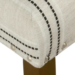 Kirkland's Home Dining Chairs-Black And Striped Dining Chairs, Set Of 2