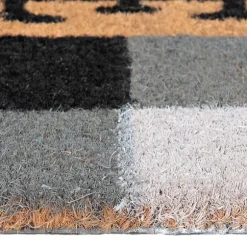 Kirkland's Home Doormats-Black And White Buffalo Check Doormat