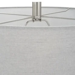 Kirkland's Home Table Lamps-Black Ceramic Gridline Table Lamp