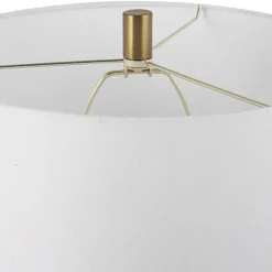 Kirkland's Home Table Lamps-Black Ceramic Ribbed Table Lamp