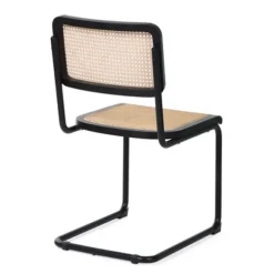 Kirkland's Home Dining Chairs-Black Framed Woven Cane Dining Chairs, Set Of 2