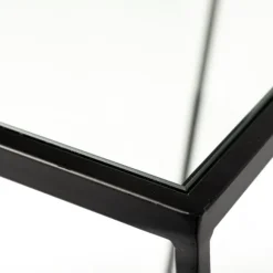 Kirkland's Home Accent & End Tables-Black Geometric Nesting Accent Tables, Set Of 2