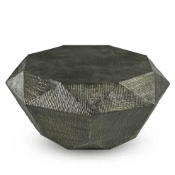 Kirkland's Home Coffee Tables-Black Hand-Stamped Iron 3-Pc. Table Set