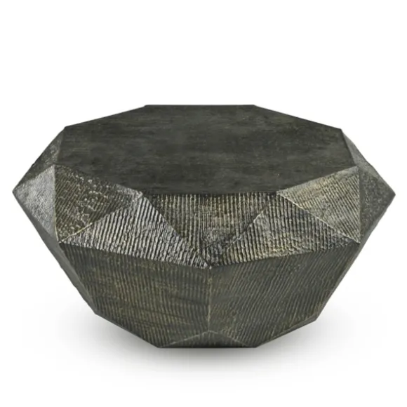 Kirkland's Home Coffee Tables-Black Hand-Stamped Iron 3-Pc. Table Set