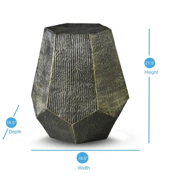 Kirkland's Home Coffee Tables-Black Hand-Stamped Iron 3-Pc. Table Set