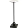 Kirkland's Home Accent & End Tables-Black Marble Top Pedestal Cocktail Table