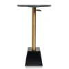 Kirkland's Home Accent & End Tables-Black Marble Top Tapered Base Accent Table, 12 In.
